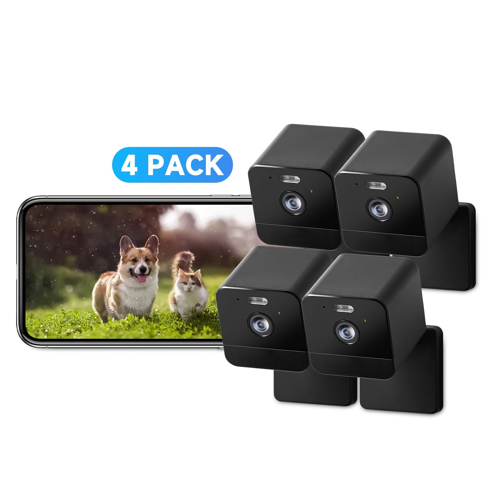 Wireless Home Security Camera for Baby Monitor, Night Vision, Motion Detection, 2-Way Talk & Siren, 2.4G/5G WiFi, Cloud & 256G SD Storage, Alexa Compatible