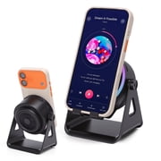 Wireless Speaker 5-in-1 Bluetooth Speaker with Phone Stand, Stereo Sound, 7 RGB Ambient Light, 360  Adjustable Holder for iPhone/Android/iPad, Gifts for Men Women Black