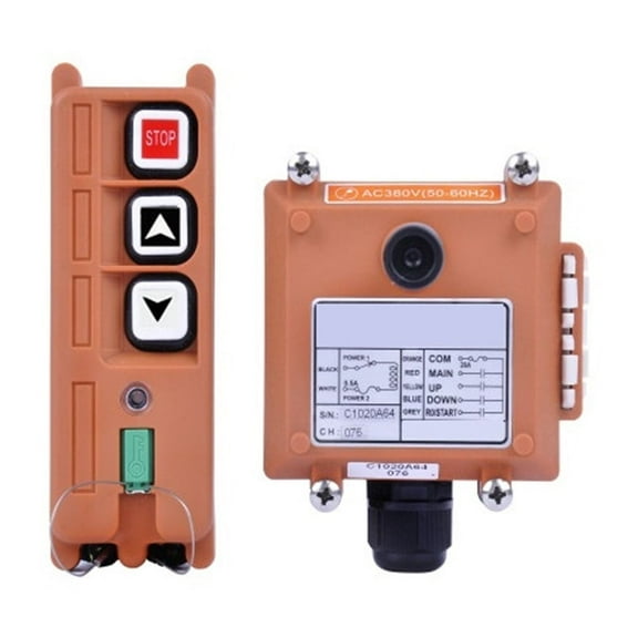 Wireless Industrial Remote Controller Electric Hoist Remote Control Winding Engine Sandblast Switches F21-2S ,Easy to Operate
