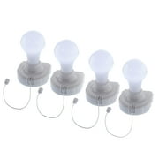 Wireless Instant Portable Light Bulb Cordless Mountable Battery Operated Wireless LED Light Light Bulbs - Bulbs Peel and Stick Anywhere - 4pc