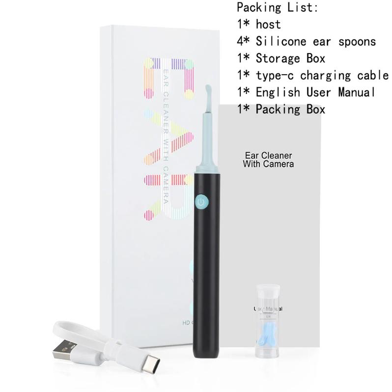 Wireless Intelligent Visual Ear Pick Portable Cleaning Tool 3.9mm Luminous Endoscopy High