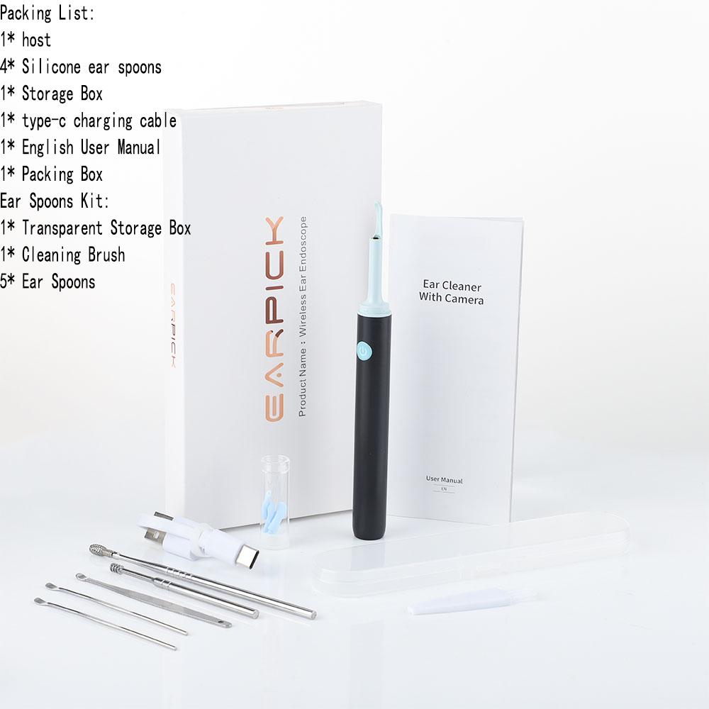 Wireless Intelligent Visual Ear Pick Portable Tool 3.9mm Luminous Endoscopy Highdefinition