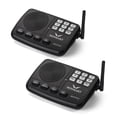 thumbnail image 1 of Wireless Intercom System Hosmart 1/2 Mile Long Range 7-Channel Security Wireless Intercom System for Home or Office 2 Stations Black], 1 of 7