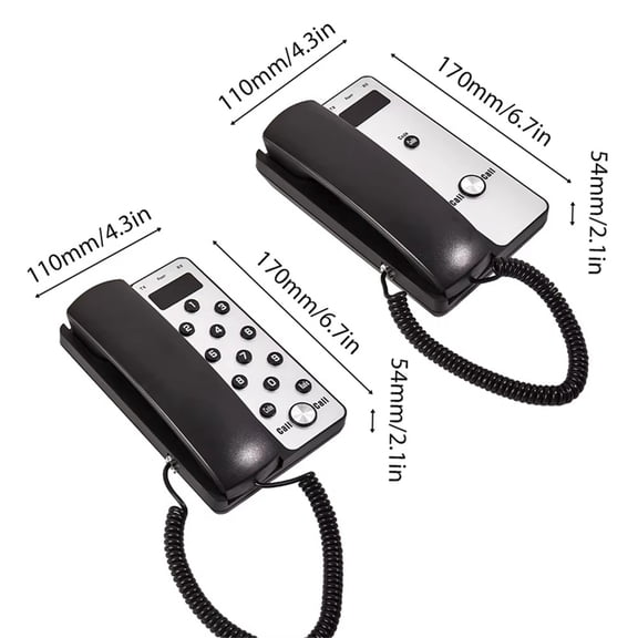 Wireless Intercom System With LCD Screen  2-Way Office Intercom For Home, Clinic, Reception, Elderly Care & Small Business