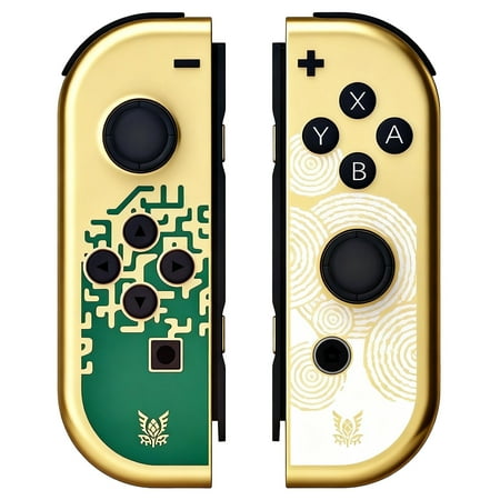 Game Controllers for Nintendo Switch Controller (L/R),Wireless Joypad for Switch,Support Vibration/Motion Control/Wake-up,Golden