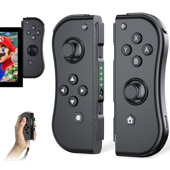 Wireless Joypad Controller for Nintendo Switch, for Switch Joy Con, L/R Controllers Support Dual Vibration/Motion Control/Wake-up Function, for Switch Joycon Pair