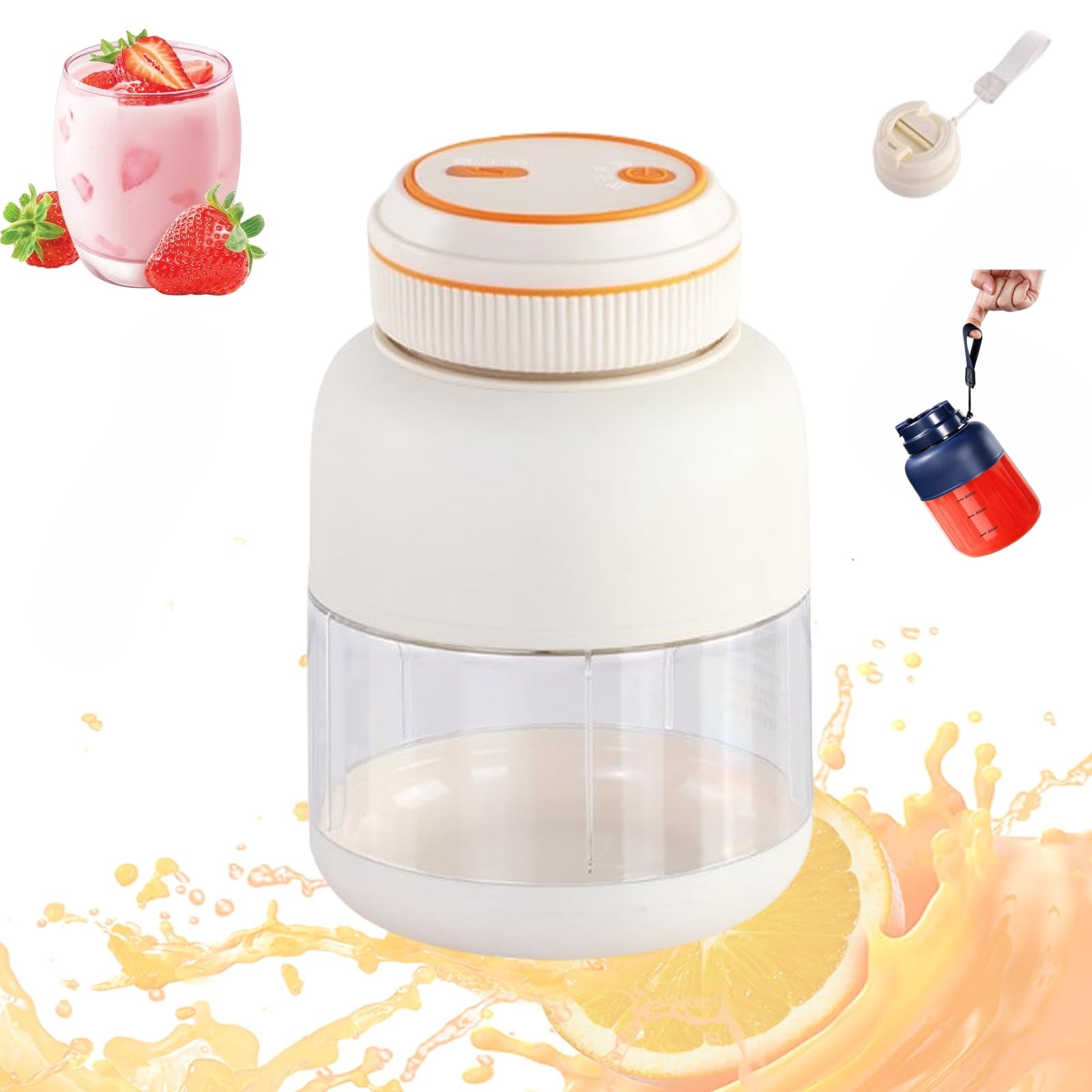 Wireless Juicer Cup – Portable Electric Blender with 34 Blades, 3 Speeds, 18,000 RPM, USB Rechargeable for Smoothies & Shakes