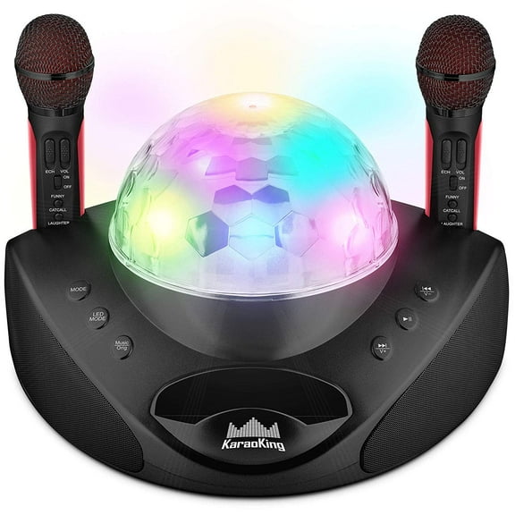 Wireless Karaoke Machine Microphone for Adults and Kids New 2020 Pro System - Black