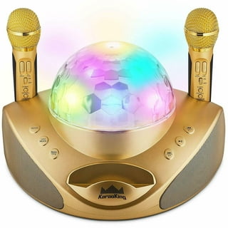 Core Innovations Wireless Bluetooth Karaoke Microphone with Built-in  Speakers + HD Recording | Rose Gold