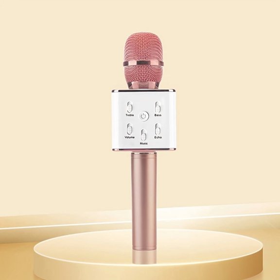 Wireless Karaoke Microphone, Handheld Bluetooth Speaker Mic System, Portable Singing Machine for Home Parties & Birthdays, Perfect Holiday Gift for Music Lovers and Singers