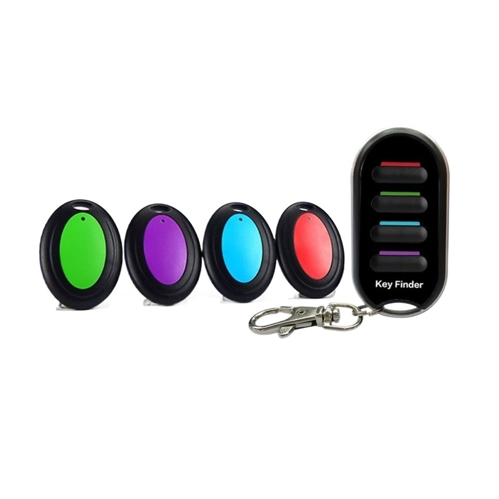 Wireless Key Finder Anti-lost Alarm Keychain Flashlight For Key Purse ...