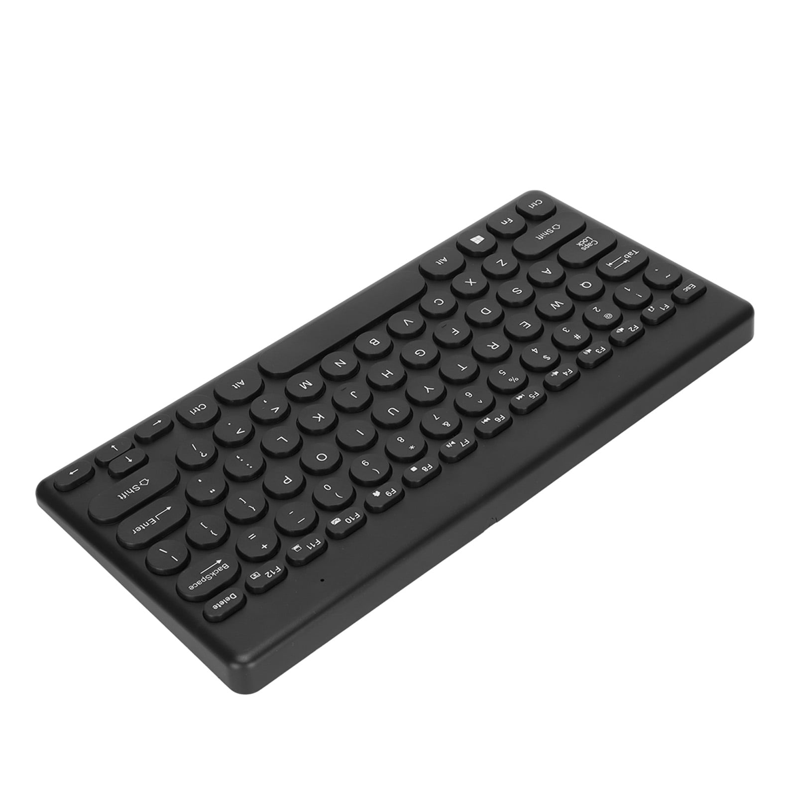 Wireless Keyboard, 2.4G 78 Keys Ergonomic Laptop Keyboard Portable Slim