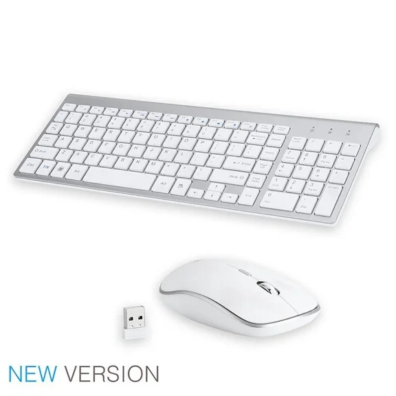 Wireless Keyboard And Mouse Combo Set USB Mini 2.4Ghz For Notebook PC Computer