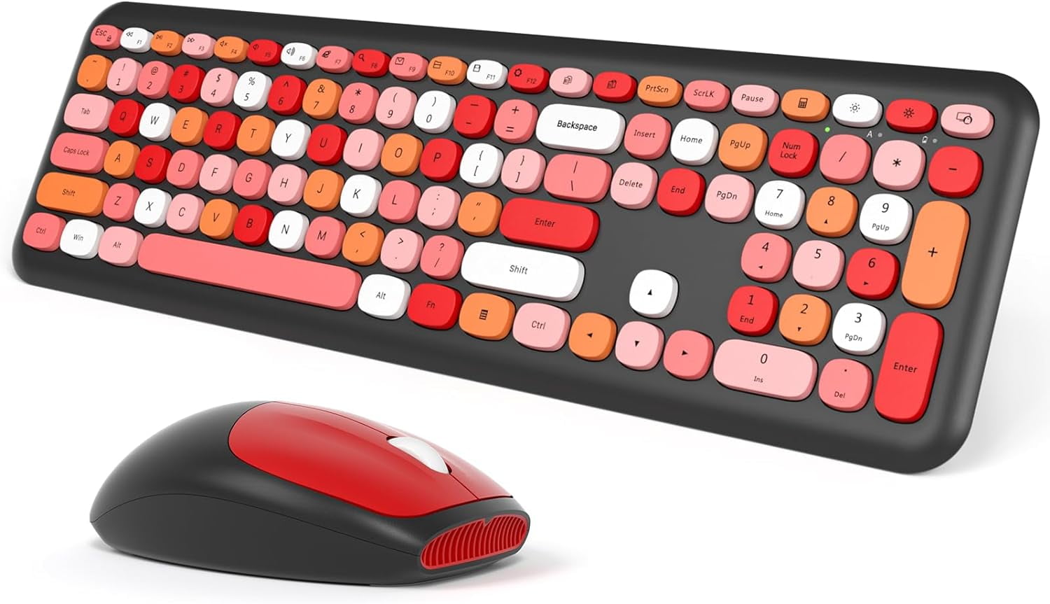 Wireless Keyboard And Mouse Cute Aesthetic Keyboard And Mouse Retro