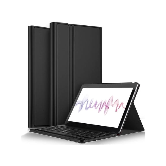 Wireless Keyboard Case for Huawei MediaPad M5 Lite 10 2019 Front Prop Stand Case Cover with Detachable Keyboard for Huawei MediaPad M5 Lite 10 2019 Tablet
