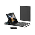 thumbnail image 1 of Wireless Keyboard Case with Mouse Combo for Samsung Galaxy Fold 4, Fold 3, Fold 2, Google Pixel Fold, Portable Magnetic Bluetooth Keyboard with Leather Case and Capacitive Pen, 1 of 7