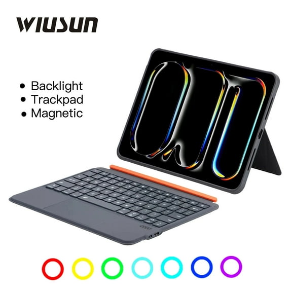 Wireless Keyboard Case for iPad Pro 11 inch 2024 M4 M3 M2 ipad Air 11 5 4 10th 10.9-inch Bluetooth Backlight Keyboard