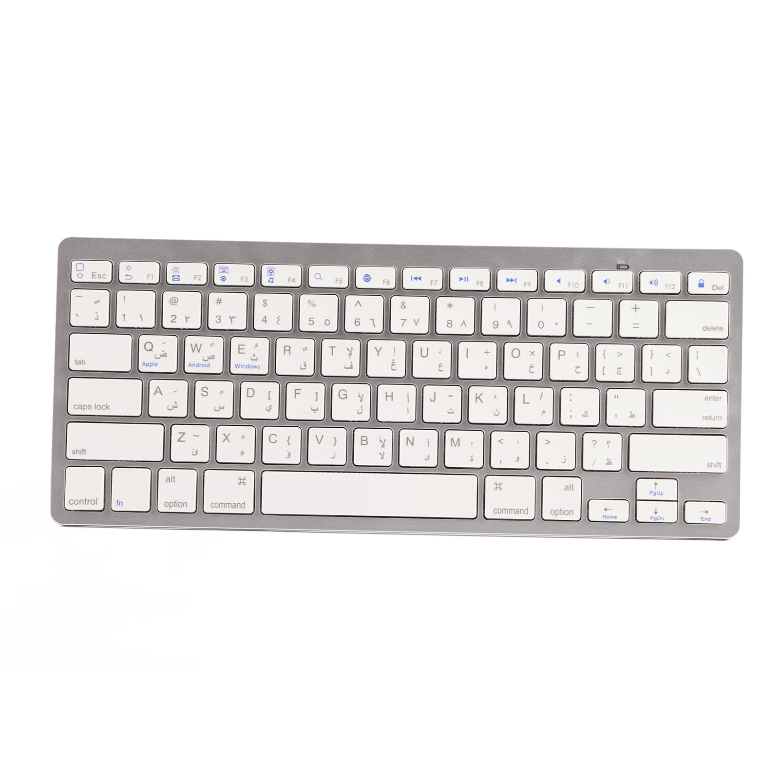 Wireless Keyboard Mini 78 Keys Ultra Thin Portable White Computer