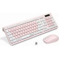 Wireless Keyboard and Mouse Combo, 2.4G Full-Sized Keyboard and Mouse ...