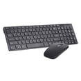 thumbnail image 1 of Wireless Keyboard Mouse Combo 2.4GHz Wireless Keyboard 1200DPI Optical Mouse for Home Office Use Share 1 USB Receiver, Black, 1 of 9