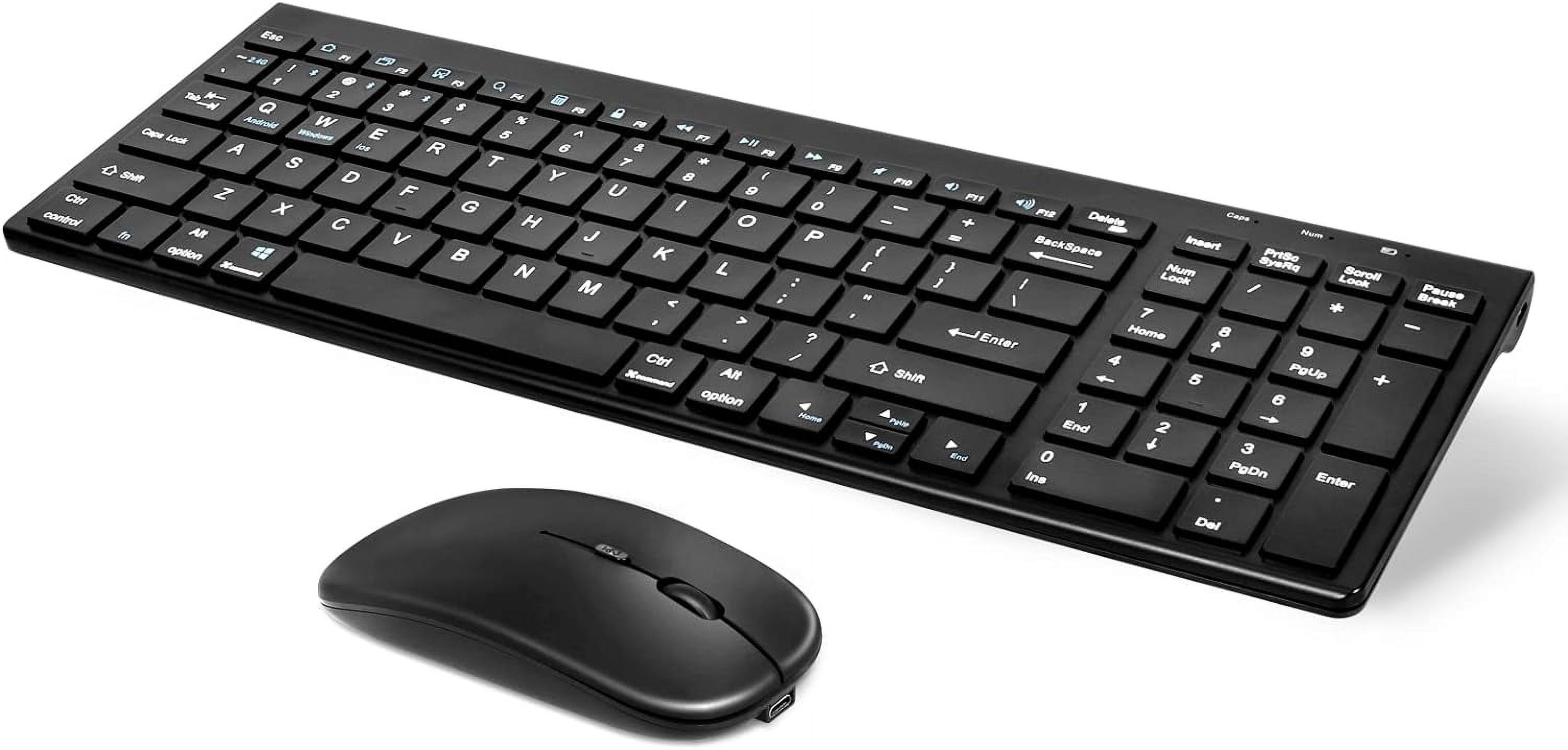 Wireless Keyboard and Mouse Combo, Bluetooth Keyboard and Mouse