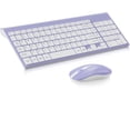 thumbnail image 1 of Wireless Keyboard and Mouse Combo, Compact Full Size Wireless Computer Keyboard and Mouse Set 2.4G Ultra-Thin Sleek Design for Windows, Computer, Desktop, PC, Notebook - Purple, 1 of 4