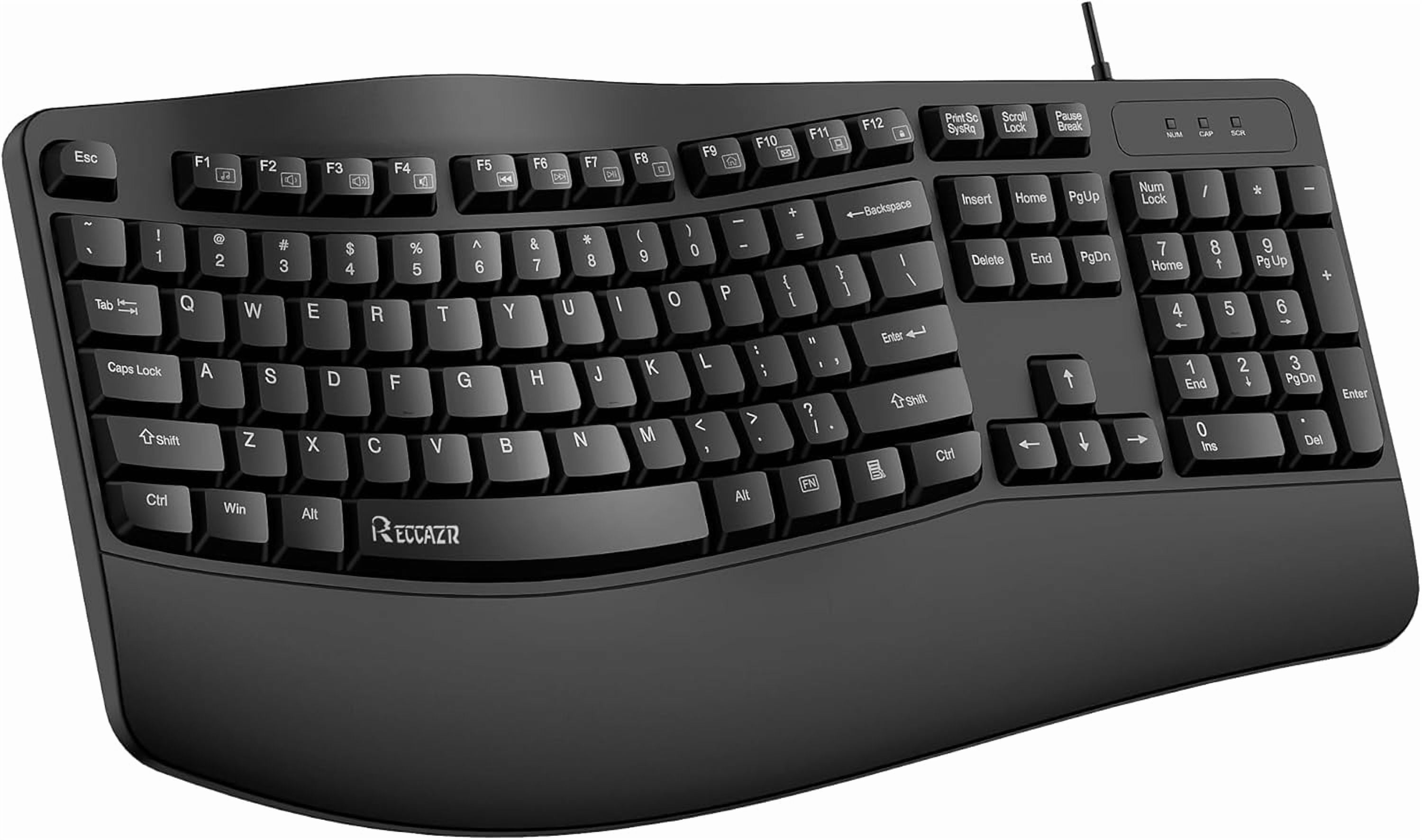 Wireless Keyboard and Mouse Combo, Full Size Slim Thin Cordless with ...