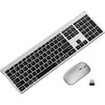 Wireless Keyboard and Mouse for Mac, 2.4G/Bluetooth Keyboard and Mouse