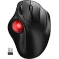 thumbnail image 1 of Wagpak Rechargeable Wireless Trackball Mouse with Ergonomic Thumb Control, Supports 3-device Switching (Bluetooth & USB), 5 Adjustable DPI, Relieves Wrist Fatigue, 1 of 5