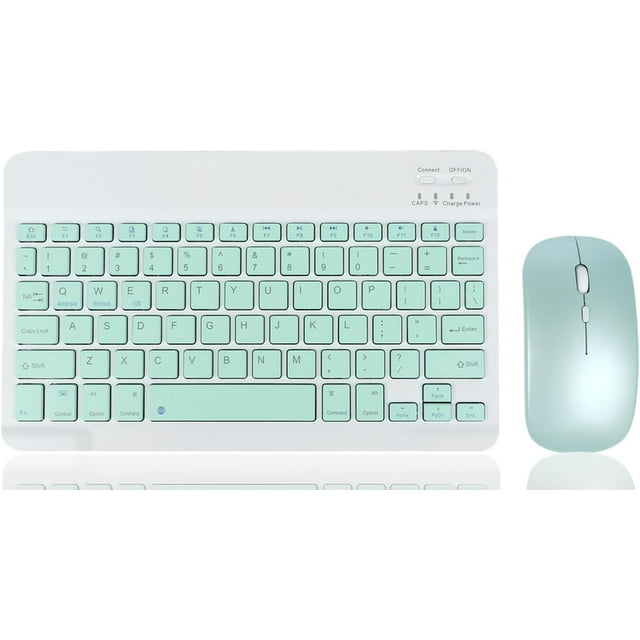 Wireless Keyboard and Mouse, UltraSlim Rechargeable Bluetooth Keyboard