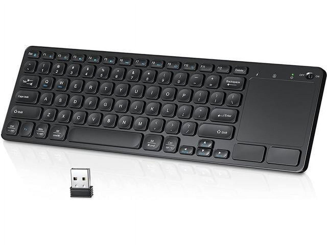 Wireless Keyboard with Multi Gesture TouchPad, Ultra Slim Wireless