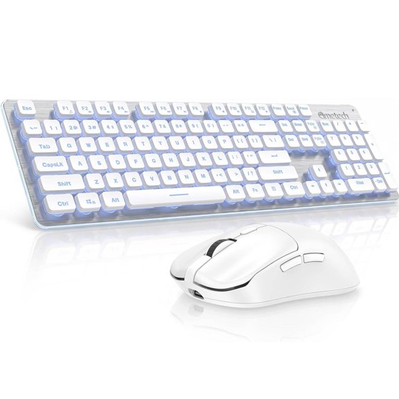 Wireless Keyboard and Mouse, Cimetech Rechargeable Keyboard and Mouse Combo Set