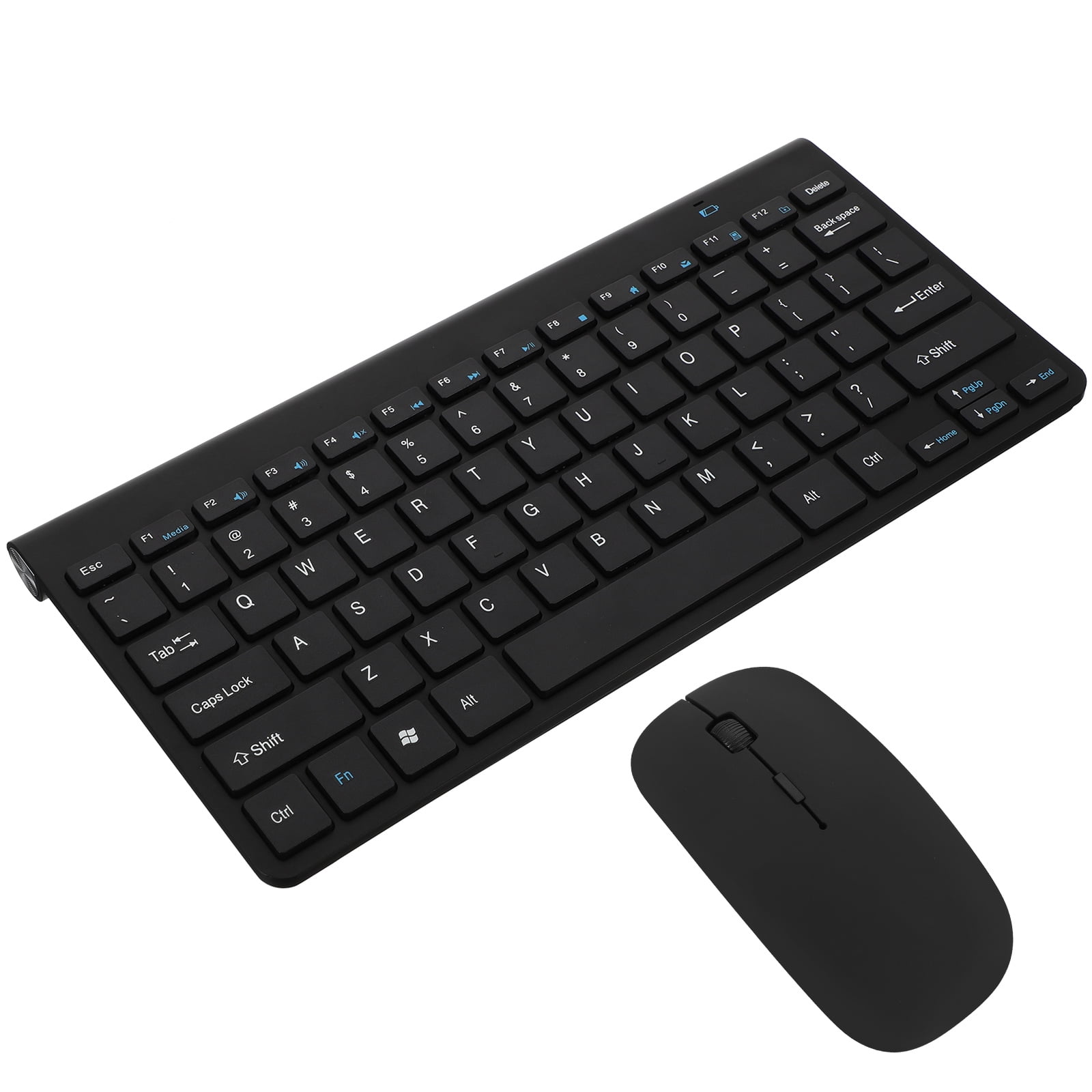 Wireless Keyboard and Mouse Set Quiet for Laptop White Computer Combination Small
