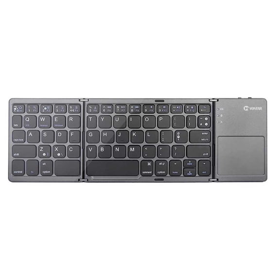 Wireless Keyboard for Google Pixel 4a/5a/6a/7a/8a/9a/10a - Folding Rechargeable Portable Compact