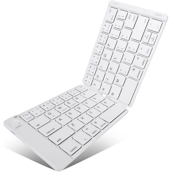 Wireless Keyboard for Google Pixel 4a/5a/6a/7a/8a/9a/10a - Folding Rechargeable Portable Compact
