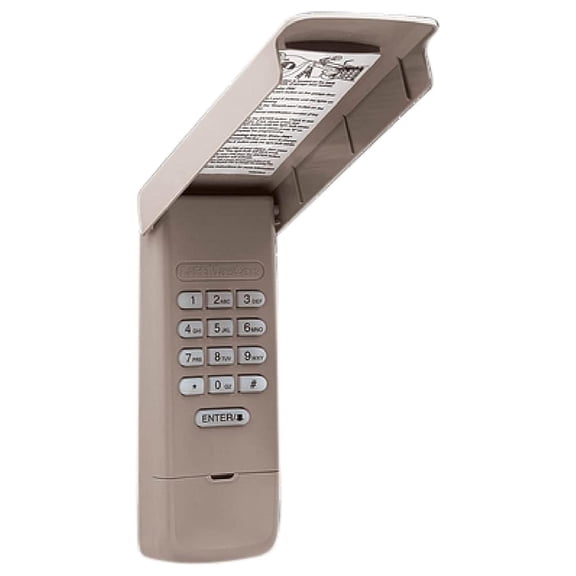 Wireless Keyless Entry Keypad, 877LMMC 877LM Compatible with LiftMaster Chamberlain Craftsman Garage Door Opener - Yellow Learn Button - Easy Installation & Programming