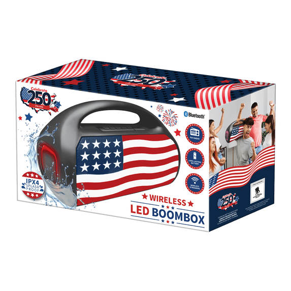 Wireless LED Boombox