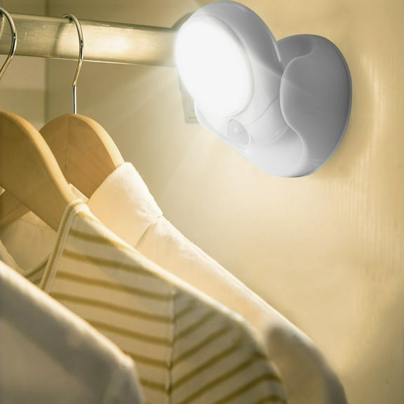 Wireless LED Mini Spotlight Battery Operated Motion Sensor Spotlight 300LM 360 Rotatable & 180 Tilt for Porch Stair Hallway
