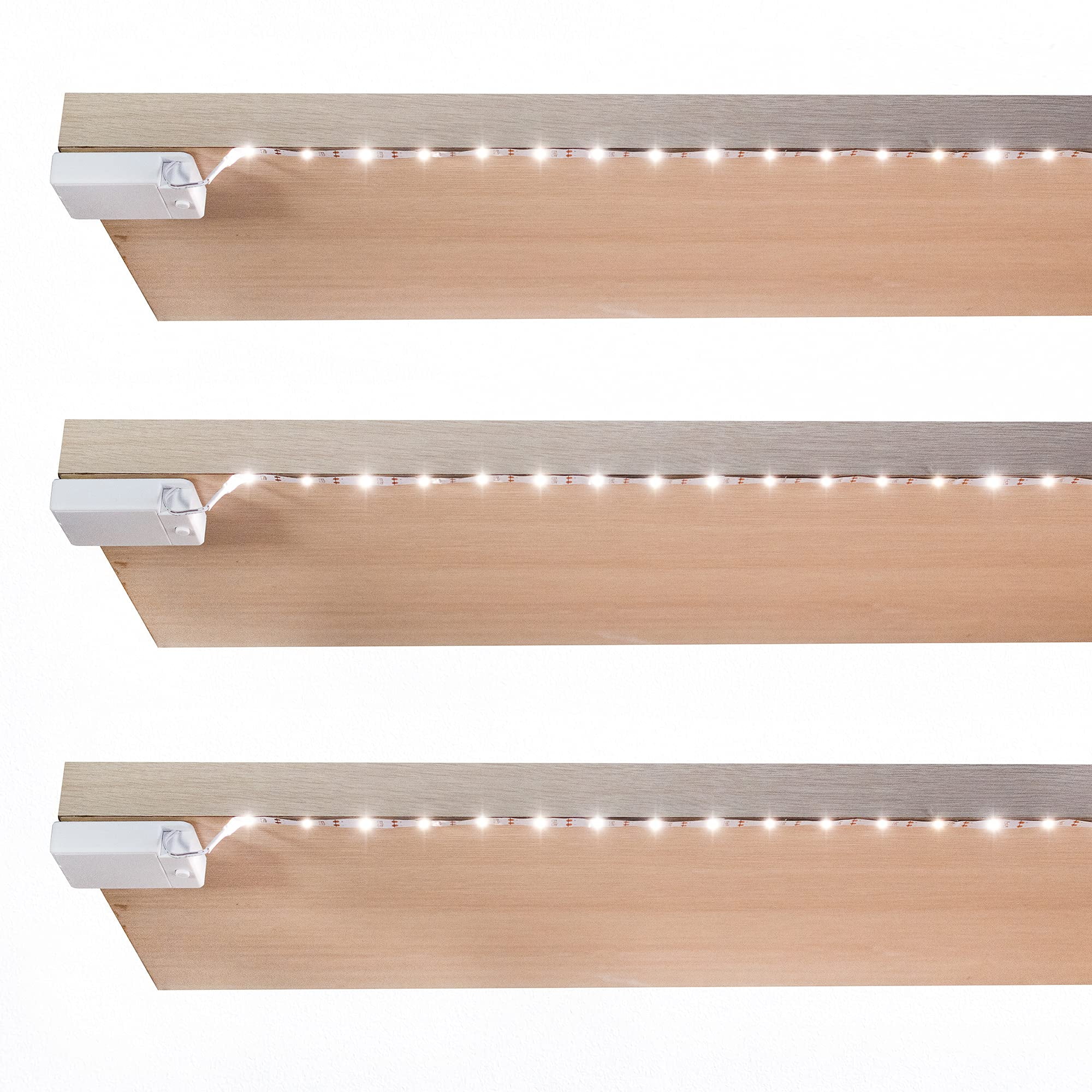 Wireless LED Strip Lights for Kitchen and Shelves Battery Powered