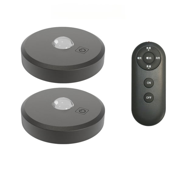 Wireless LED under cabinet lights, rechargeable remote control spotlight for display/closet lighting