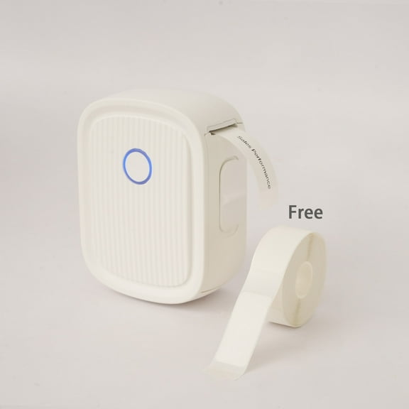 Wireless Label Printer Machine with Tape - L12 Compact Bluetooth Sticker Maker for Organizing, DIY, Business, Easy Use, Heat Printing Tech, USB-C Charging