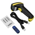 thumbnail image 1 of Wireless Laser Barcode Scanner for iOS Android Windows - Yellow, 1 of 10