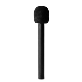 Wireless Lavalier Mic To Handheld Microphone Adapter Lightweight Interview Stick With Windproof Sponge For Live Broadcast News Reporting Video Recording