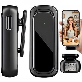 Wireless Lavalier Microphone for Android Phone, Mini Clip-On Mic with AI Noise Cancellation, Plug & Play 2.4GHz Mic for Vlogging, YouTube, TikTok, Podcast, Live Streaming