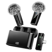 Wireless Lavalier Microphone for Android and iPhone 17/15/16 Series, Lapel Mic with All-in-One 24H Charging Case, Noise Reduction, Play Clip Mic for Video Recording,YouTube, TikTok, Podcast, Vlog