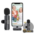 thumbnail image 1 of Wireless Lavalier Microphone - Compatible with The iPhone - No App Or Adapter Needed Lapel Mic for Recording  Live Stream Tiktok Interview, 1 of 10