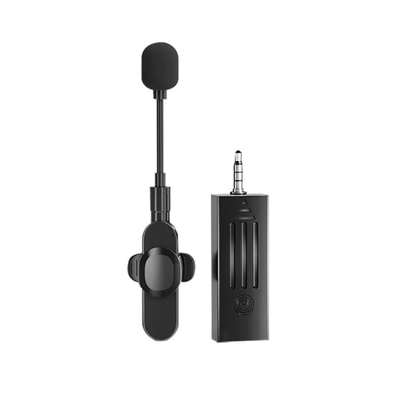 Wireless Lavalier Microphone, Gooseneck, 2.4G+Bluetooth, 3.5mm Jack for Speaker,Live Stream