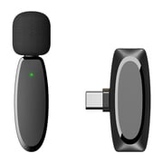 Wireless Lavalier Microphone for Influencer Outdoor Live Stream, Smart Noise Cancellation Clip-on Audio Mic for Vlogger Content Creator, Plug & Play for iPhone Android Camera Recording
