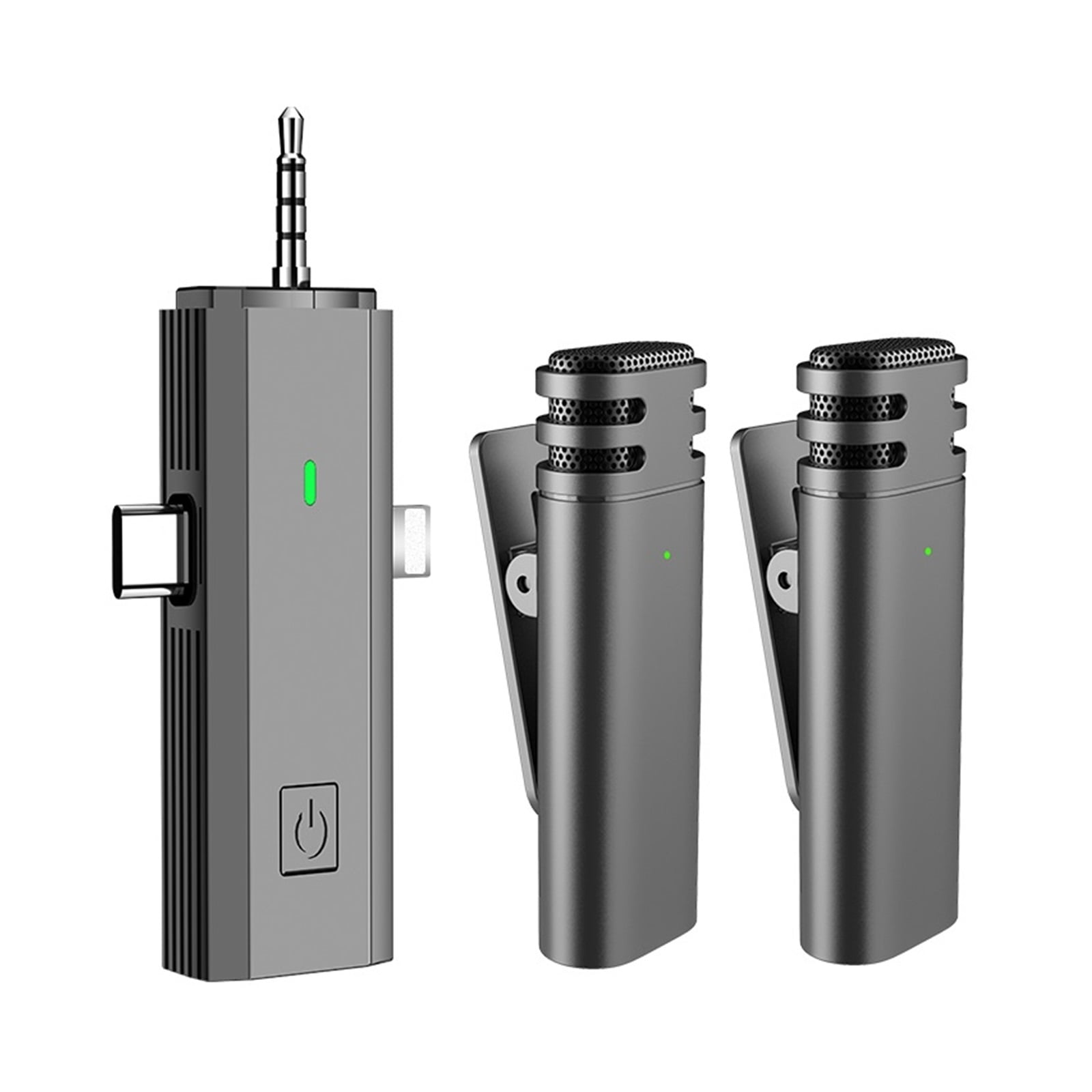 Wireless Lavalier Microphone Intelligent Noise-Reducing Mic for Type-C 3.5mm Jack Smartphone ,Excellent Sound Quality