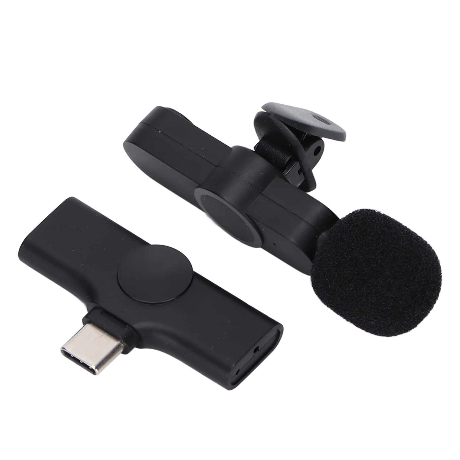 Wireless Lavalier Microphone, Mini Lapel Microphone, USB C Audio Microphone, Video Recording